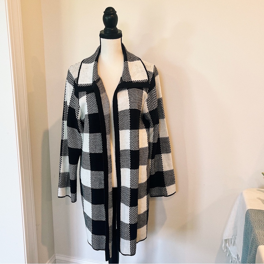 SPENSE Womens Plaid Cardigan